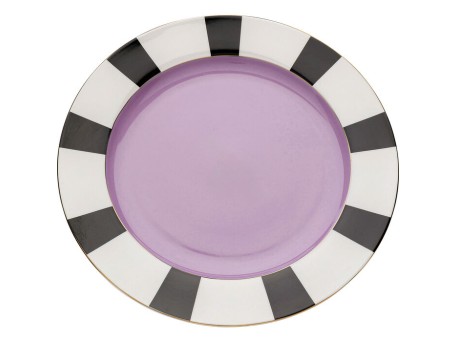 Πιάτο  Harlequin Πορσελάνη Μωβ 30*30*2.4εκ. - Μωβ
