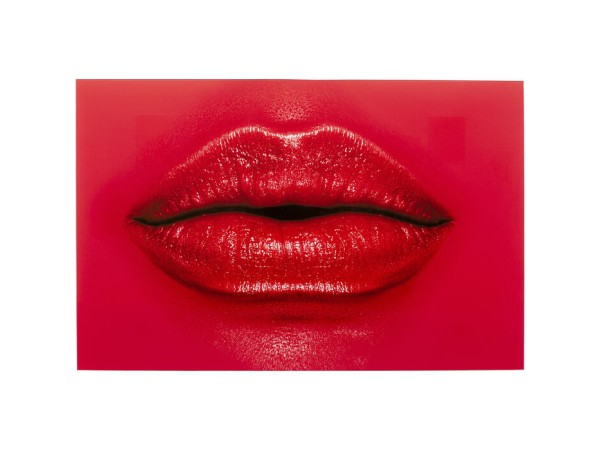 Glass Picture Red Lips 120x80cm - Κόκκινο