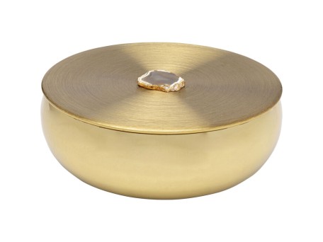 Διακοσμητικό Επιτραπέζιο Shine Μεταλλικό Χρυσό 24x24x9εκ. - Χρυσό