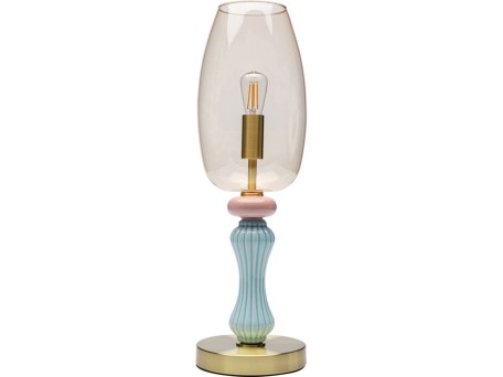 Φωτιστικό Επιτραπέζιο  Allegra Gμεταλλικό Χρυσό 15*15*47εκ. - Χρυσό