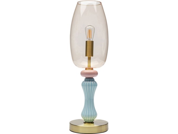 Φωτιστικό Επιτραπέζιο  Allegra Gμεταλλικό Χρυσό 15*15*47εκ. - Χρυσό