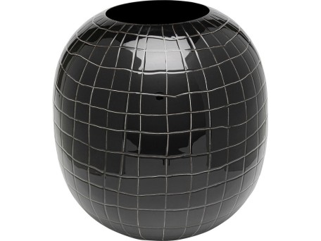 Βάζο Επιτραπέζιο Black Mesh Μαύρο Μέταλλο 24x24x26 εκ. - Μαύρο