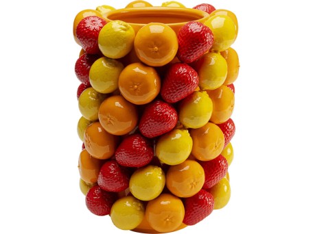 Βάζο Fruit Parade Κεραμικό Κίτρινο/Πορτοκαλί 23x23x33εκ. - Κίτρινο