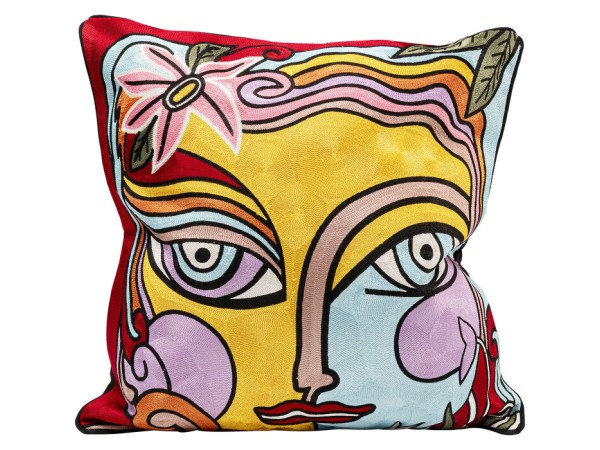 Διακοσμητικό Μαξιλάρι Art Line Πρόσωπο Πολύχρωμο Βαμβάκι 50x1x50 εκ - Ροζ Διακοσμητικό Μαξιλάρι Art Line Πρόσωπο Πολύχρωμο Βαμβάκι 50x1x50 εκ - Ροζ