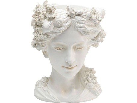 Βάζο Figurine Coral Lady Πολυρεσίνη Λευκό 27x25x36.5εκ. - Λευκό