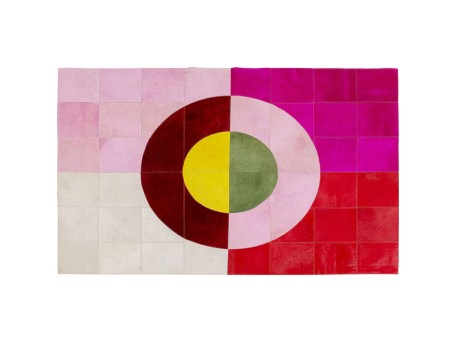 Χαλί  Central Circle Δέρμα Πολύχρωμο  170*240*0.5εκ. - Πολύχρωμο