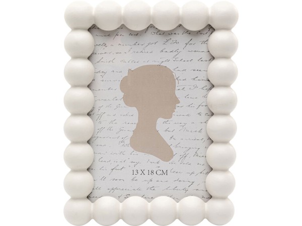 Κορνίζα Balls Πολυρεσίνη Λευκό 13x18εκ. - Μπεζ