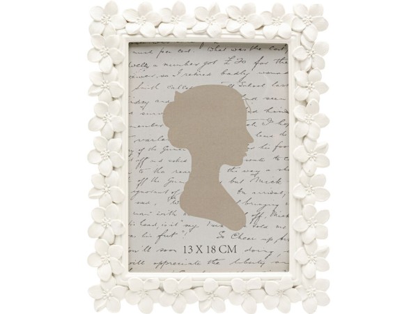 Κορνίζα Flores Πολυρεσίνη Λευκή 13x18εκ. - Λευκό Κορνίζα Flores Πολυρεσίνη Λευκή 13x18εκ. - Λευκό