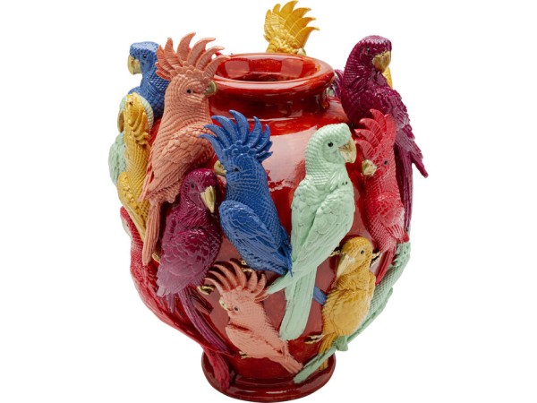 Βάζο Birds Gossip Κεραμικό Πολύχρωμο 24*24*30εκ. - Πολύχρωμο Βάζο Birds Gossip Κεραμικό Πολύχρωμο 24*24*30εκ. - Πολύχρωμο