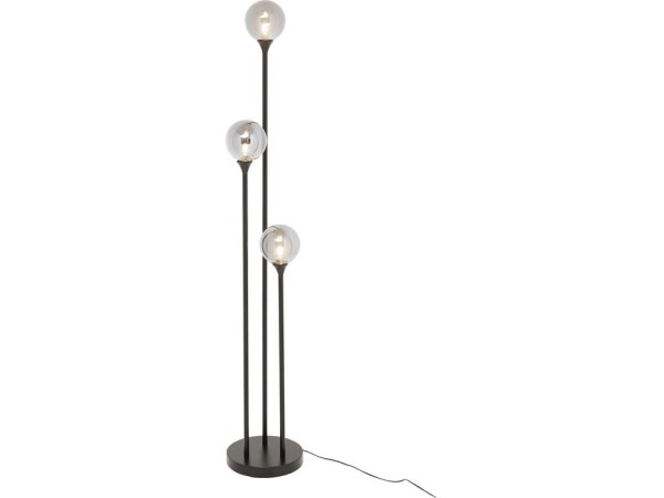 Φωτιστικό Δαπέδου Al Capone Tre Γυαλί Μαύρο 30*30*175εκ. - Μαύρο