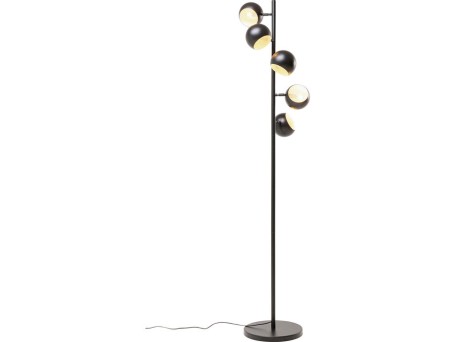 Φωτιστικό Δαπέδου Calotta Μεταλλικό Μαύρο 35x35x180εκ. - Μαύρο