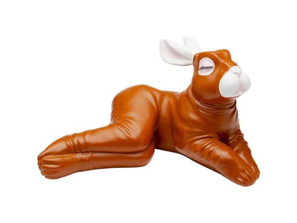 Κουμπαράς Fetish Bunny Sitting Κεραμικός Πορτοκαλί 53*37.5*23εκ. - Πορτοκαλί