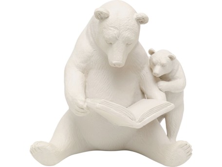 Διακοσμητικό Επιτραπέζιο Reading Bears Κεραμικό 20*16*18εκ. - Γκρι