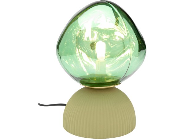 Φωτιστικό Επιτραπέζιο  Dino Γυαλί Πράσινο 15*15*21εκ. - Πράσινο