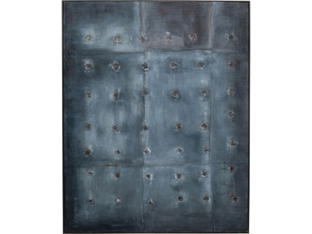 Πίνακας Καμβάς  Moody Μπλε 120*5*150εκ. - Μπλε