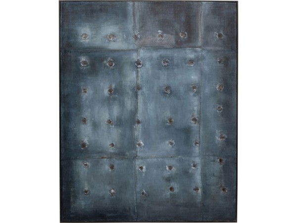 Πίνακας Καμβάς  Moody Μπλε 120*5*150εκ. - Μπλε