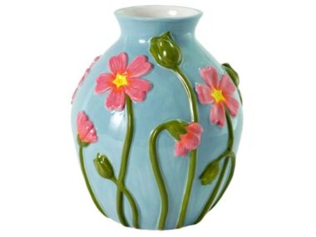 Βάζο Fleurs Light Κεραμικό Πολύχρωμο  23*22.5*27εκ. - Μπλε