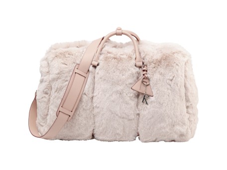 Τσάντα Mika Blush Γούνα  Ροζ 30*26*52εκ. - Ροζ
