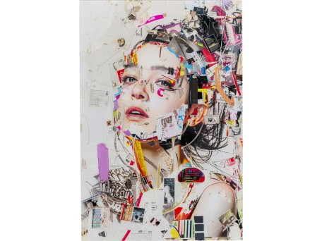 Glass Picture Artsy Portrait Side 80x120cm - Πολύχρωμο