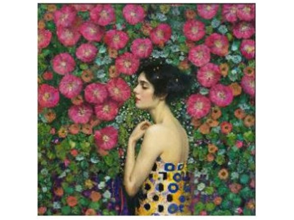 Glass Picture Art Nouveau Fleur 120x120cm - Πολύχρωμο