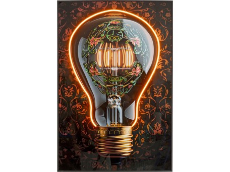 Πίνακας Art Bulb LED 80*3.5*120εκ. - Πολύχρωμο