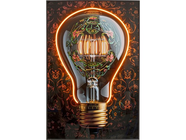 Πίνακας Art Bulb LED 80*3.5*120εκ. - Πολύχρωμο