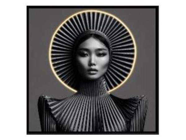 Picture Muse Geometry LED 100x100cm - Ασπρόμαυρο