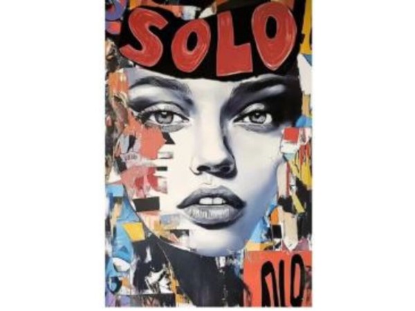 Framed Picture Muse Collage 80x120cm - Πολύχρωμο Framed Picture Muse Collage 80x120cm - Πολύχρωμο