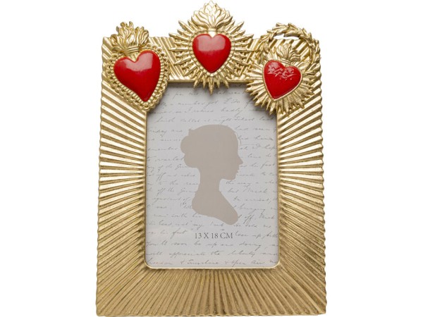 Κορνίζα Flaming Heart Χρυσή 20*2.5*29εκ. - Χρυσό Κορνίζα Flaming Heart Χρυσή 20*2.5*29εκ. - Χρυσό