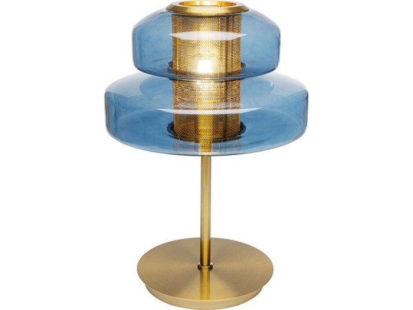 Φωτιστικό Επιτραπέζιο Arcadia Γυαλί Μπλε 34*34*51εκ. - Χρυσό Φωτιστικό Επιτραπέζιο Arcadia Γυαλί Μπλε 34*34*51εκ. - Χρυσό