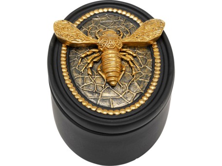 Διακοσμητικό Κουτί  Bee Κεραμικό Μαύρο 15*11.5*8.5εκ. - Μαύρο