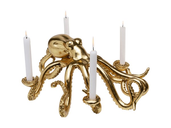 Κηροπήγιο Octopus Κεραμικό Χρυσό 49*40*21εκ. - Χρυσό Κηροπήγιο Octopus Κεραμικό Χρυσό 49*40*21εκ. - Χρυσό