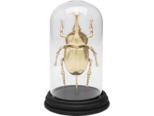 Διακοσμητικό Επιτραπέζιο Bell Jar Stag Beetle Χρυσό 13*13*20εκ. - Χρυσό