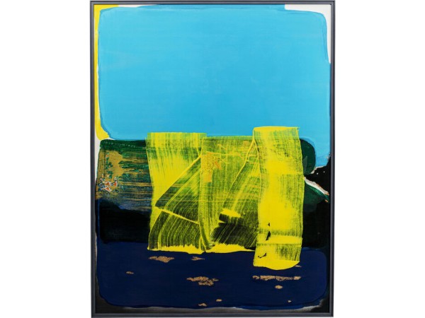 Πίνακας Καμβάς Abstract High Gloss Μπλε 120x3.5x160εκ. - Μπλε Πίνακας Καμβάς Abstract High Gloss Μπλε 120x3.5x160εκ. - Μπλε