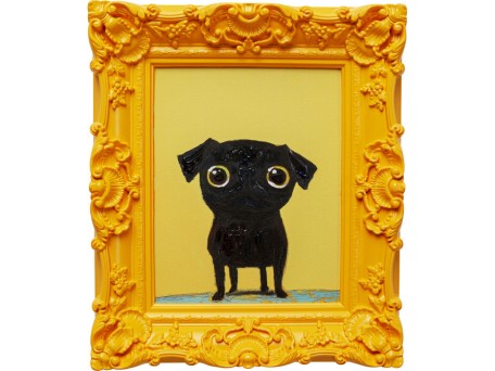 Framed Picture Sweet Dog Eyes 30x35cm - Κίτρινο