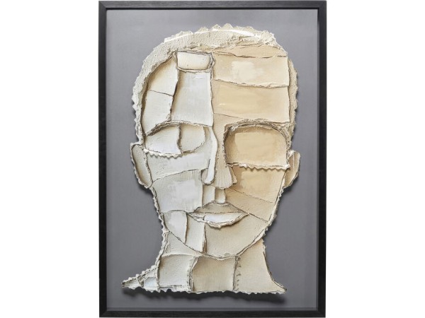 Framed Picture Art Visage 70x100cm - Μπεζ