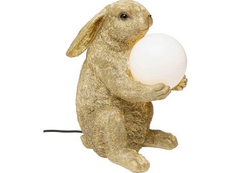 Φωτιστικό Επιτραπέζιο Sweet Rabbit Κεραμικό Χρυσό 18*26*34εκ. - Χρυσό