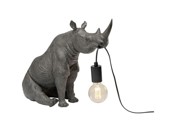 Table Lamp Sitting Rhino 42cm - Γκρι