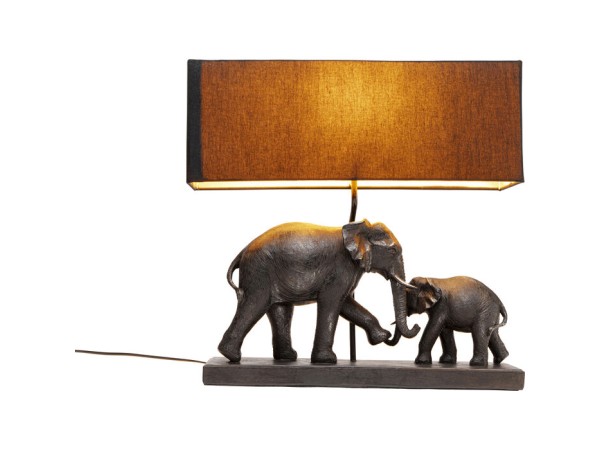Table Lamp Elephant Family 50cm - Καφέ
