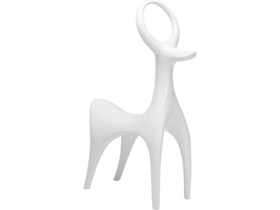 Διακοσμητικό Δαπέδου  Fawn Κεραμικό 75*31*113εκ. - Λευκό