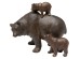 Διακοσμητικό Επιτραπέζιο  Bear Family Κεραμικό Καφέ 24.5*15.5*19.5εκ. - Καφέ