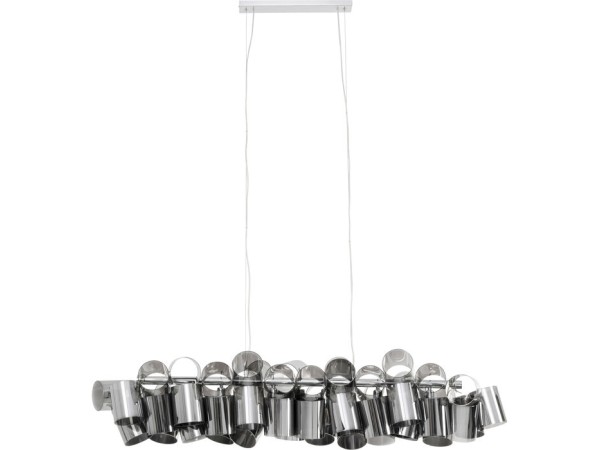 Φωτιστικό Οροφής  Tubes Μεταλλικό Ασημί 125*42*40εκ. - Ασημί