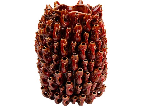 Βάζο School of Fish κεραμικό Κόκκινο 36*36*47εκ. - Κόκκινο