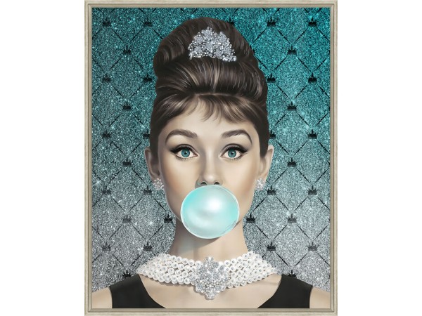 Framed Picture Muse Bubble Diva 40x50cm - Μπλε