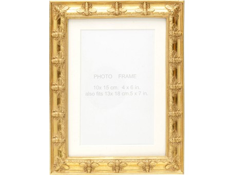 Κορνίζα  Bee Χρυσή 16*1.5*20εκ. - Χρυσό