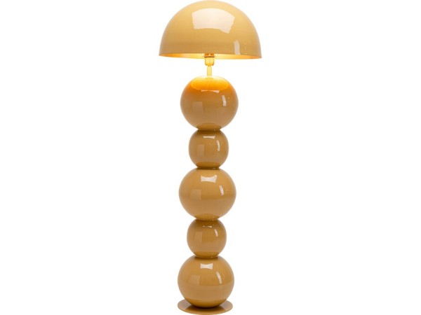 Φωτιστικό Δαπέδου Candy Μεταλλικό Μουσταρδί 45x45x135εκ. - Μπεζ