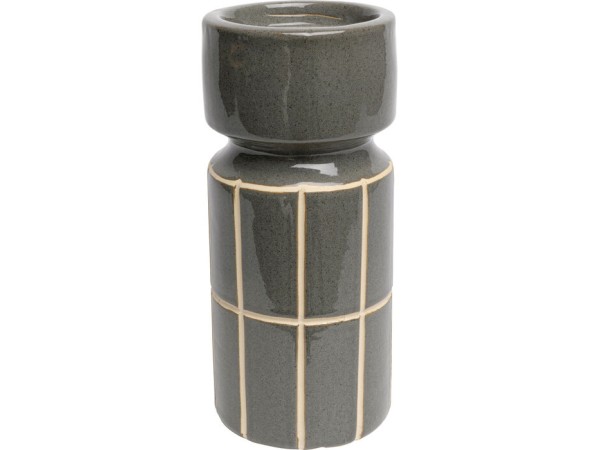 Κηροπήγιο Bliss Tile Κεραμικό Μπλε 11*11*25εκ. - Μπλε