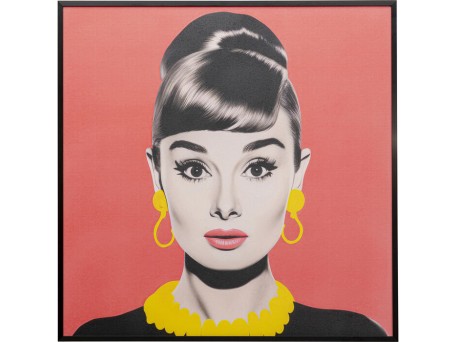 Πίνακας  Diva Brunette Πολύχρωμος 60*3.5*60εκ. - Πολύχρωμο