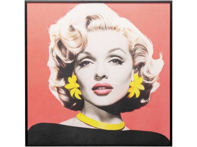 Πίνακας  Diva Blonde Πολύχρωμος 60*3.5*60εκ. - Χρυσό