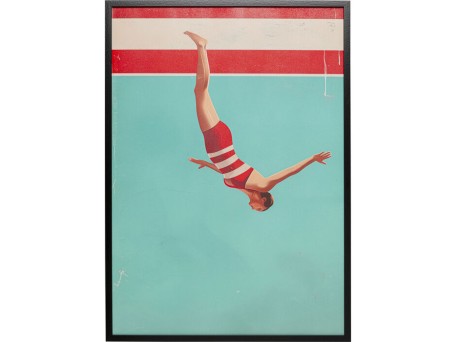 Πίνακας  Jumping Girl Down Πολύχρωμος 73*3.2*103εκ. - Πολύχρωμο